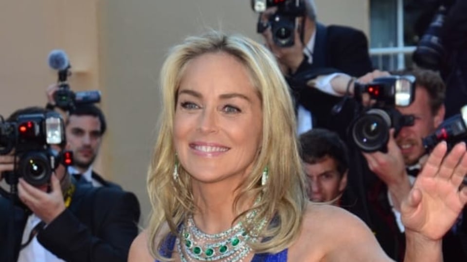 Sharon Stone na filmovém festivalu v Cannes
